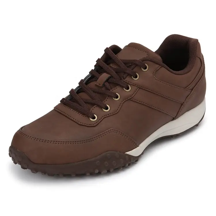China  Hot Selling Low Price Customized Logo Brown MD Rubber Anti-slippery Light Weight Brand Casual Shoes for Men